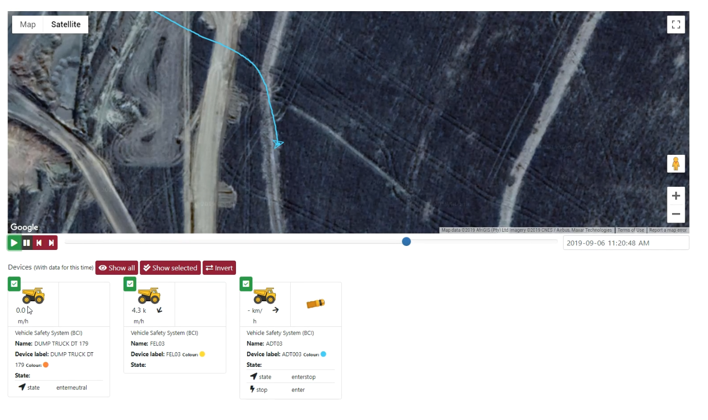 Live map video